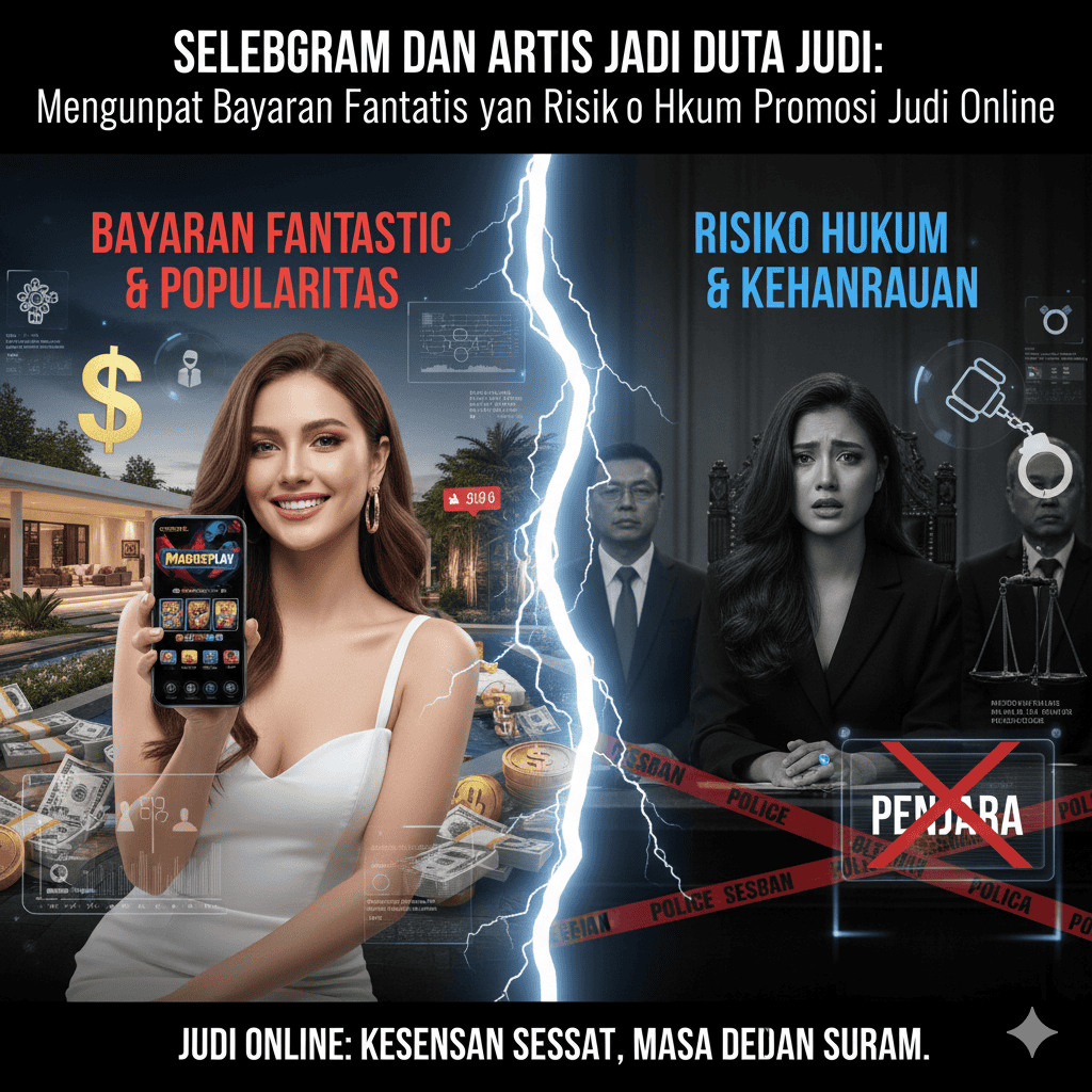 Selebgram dan Artis Jadi Duta Judi: Mengungkap Bayaran Fantastis dan Risiko Hukum Promosi Judi Online