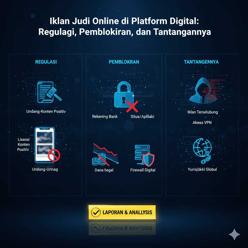 Iklan Judi Online di Platform Digital: Regulasi, Pemblokiran, dan Tantangannya