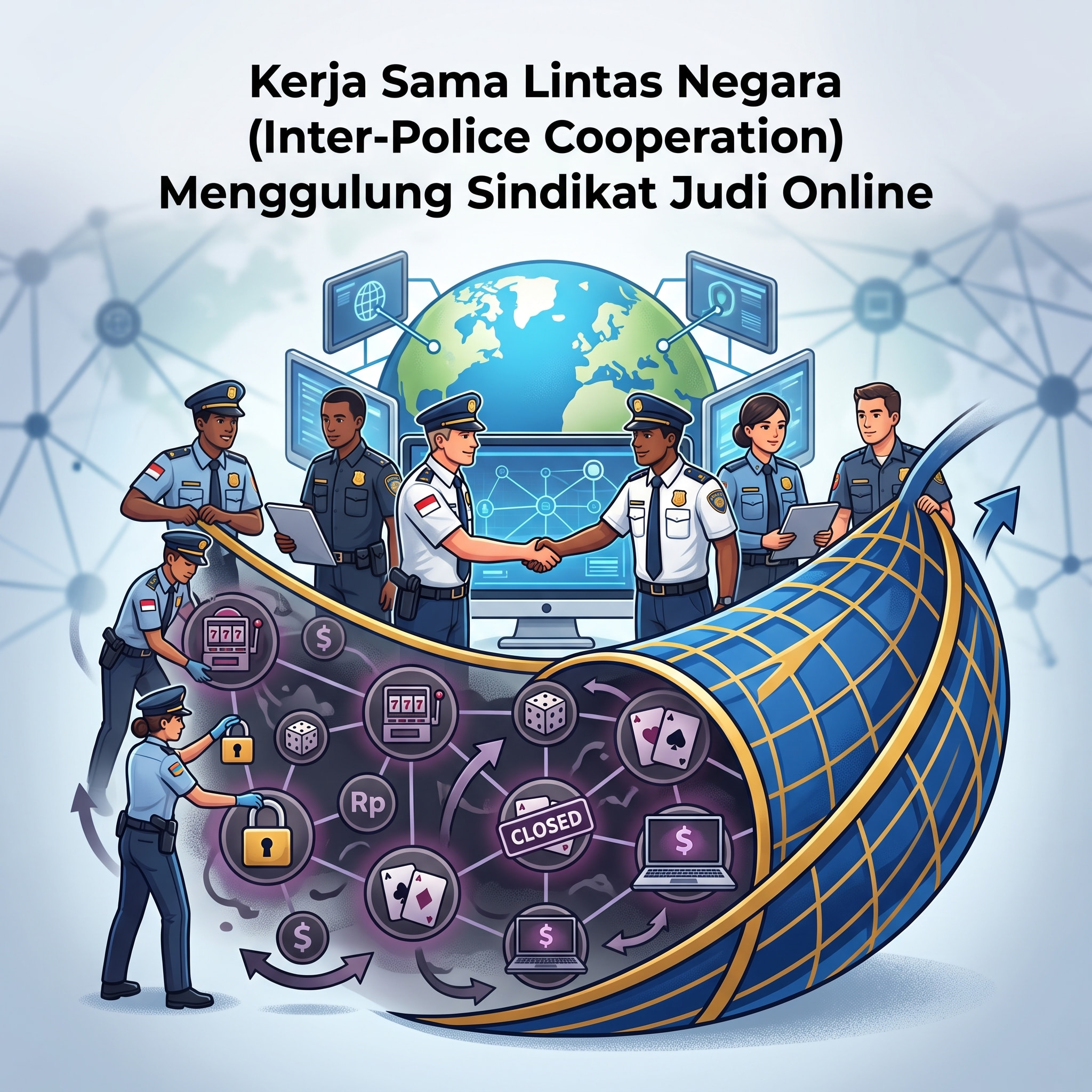 Kerja Sama Lintas Negara (Inter-Police Cooperation) Menggulung Sindikat Judi Online